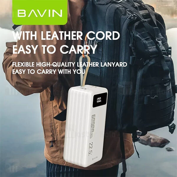 پاوربانک Bavin Pc053s 22.5W PD QC Fast Charging Powerbank 60000mAh