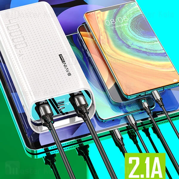 پاوربانک Bavin Pc077 40000mAh Large Capacity Power bank
