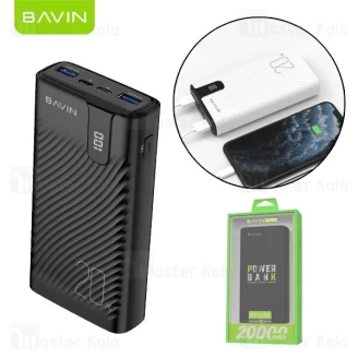 پاوربانک 20000 باوین Bavin Pc133s Portable Battery Charger Power bank توان 2.1 آمپر