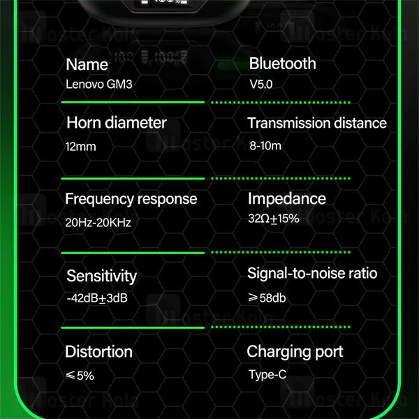 هندزفری بلوتوث Lenovo ThinkPlus GM3 LivePods True Wireless Earbuds