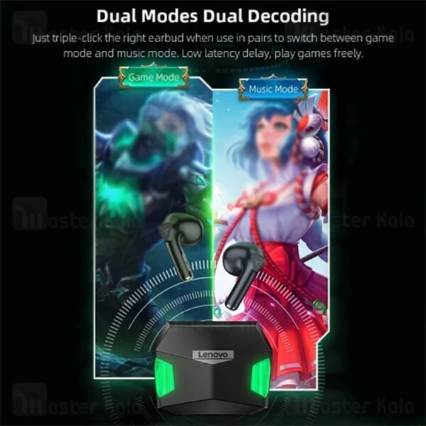 هندزفری بلوتوث Lenovo Thinkplus GM5 Live Pods True Wireless Earbuds