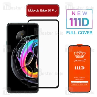 محافظ صفحه شیشه ای تمام صفحه تمام چسب موتورولا Motorola Edge 20 Pro 111D Glass
