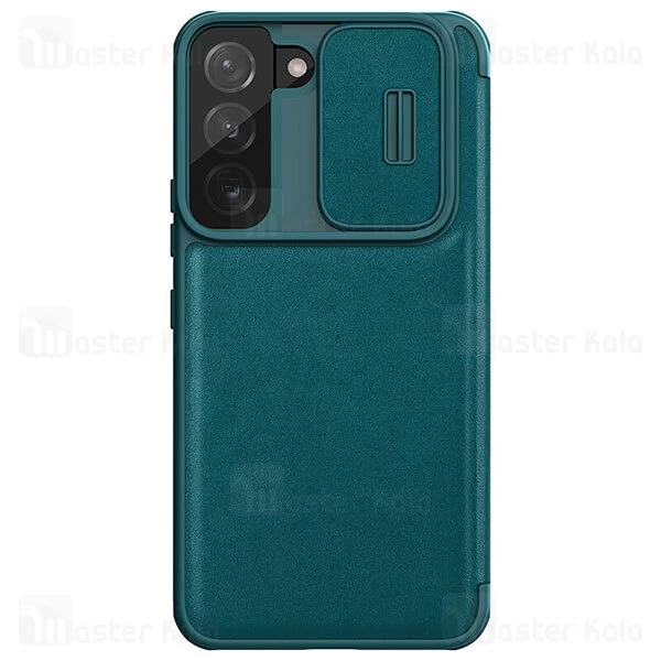 قاب محافظ لنز چرمی Nillkin Qin Pro Leather Case Samsung S22 Sliding Cover