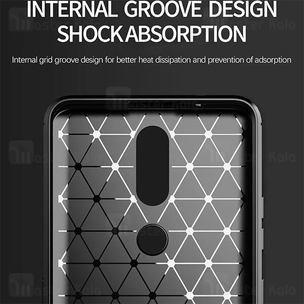 قاب محافظ ژله ای Nokia 2.4 Fiber Carbon Rugged Armor Case