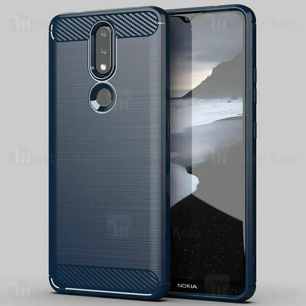قاب محافظ ژله ای Nokia 2.4 Fiber Carbon Rugged Armor Case