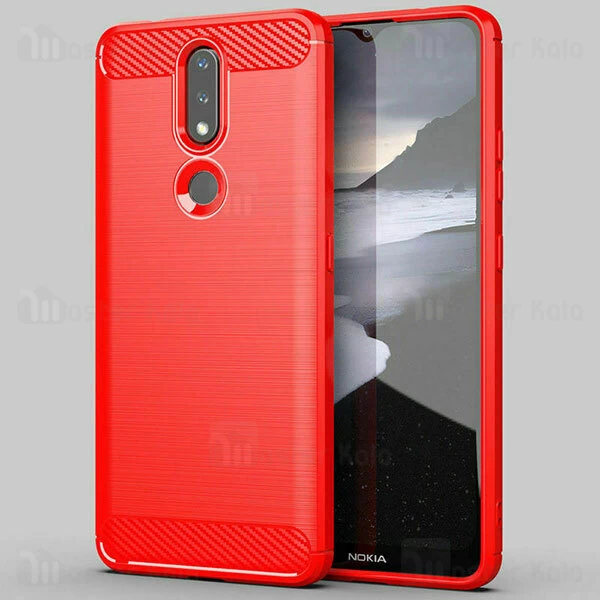 قاب محافظ ژله ای Nokia 2.4 Fiber Carbon Rugged Armor Case