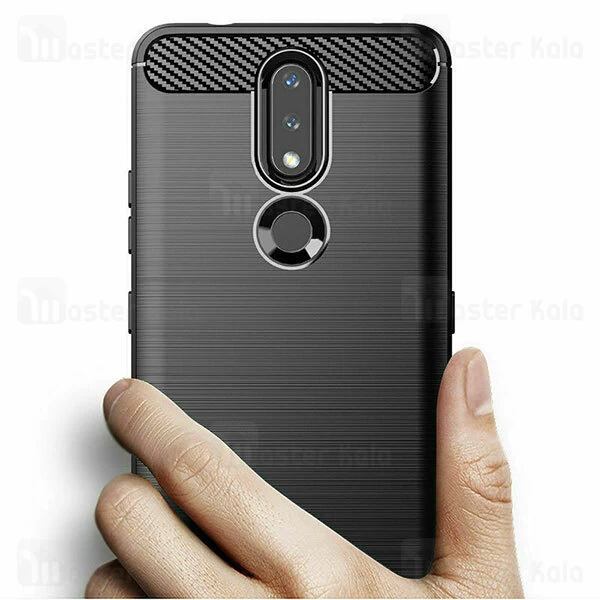قاب محافظ ژله ای Nokia 2.4 Fiber Carbon Rugged Armor Case