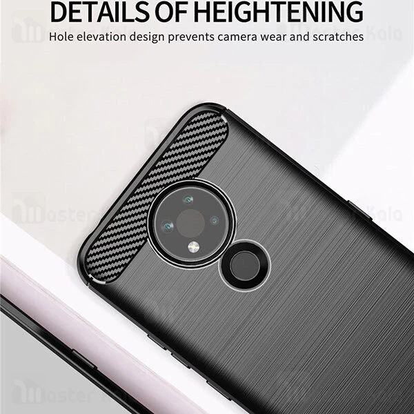 قاب محافظ ژله ای Nokia 3.4 Fiber Carbon Rugged Armor Case