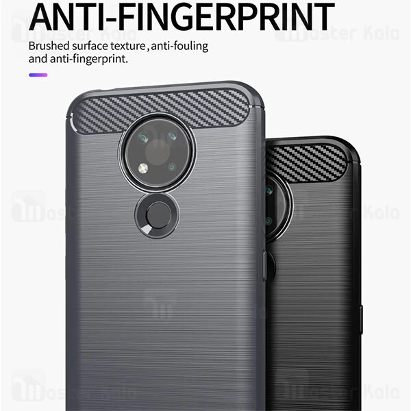 قاب محافظ ژله ای Nokia 3.4 Fiber Carbon Rugged Armor Case