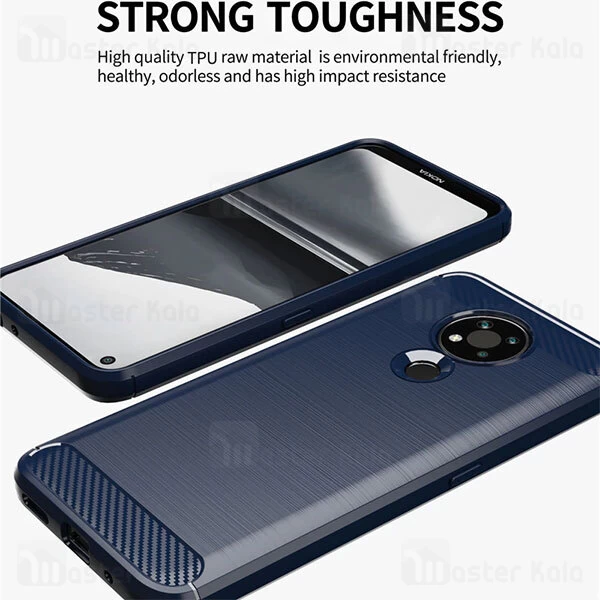 قاب محافظ ژله ای Nokia 3.4 Fiber Carbon Rugged Armor Case