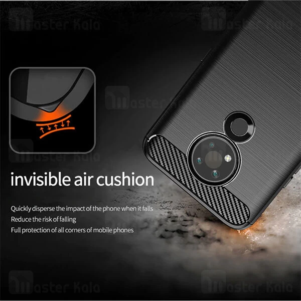 قاب محافظ ژله ای Nokia 3.4 Fiber Carbon Rugged Armor Case