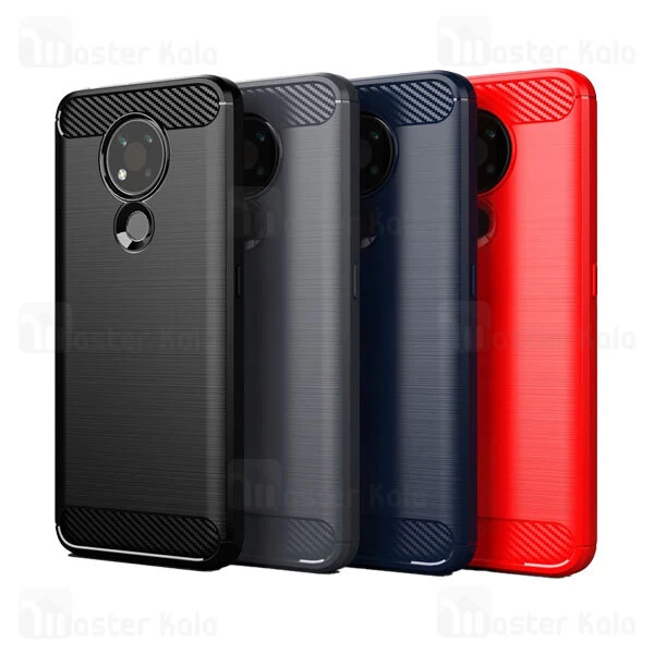 قاب محافظ ژله ای Nokia 3.4 Fiber Carbon Rugged Armor Case