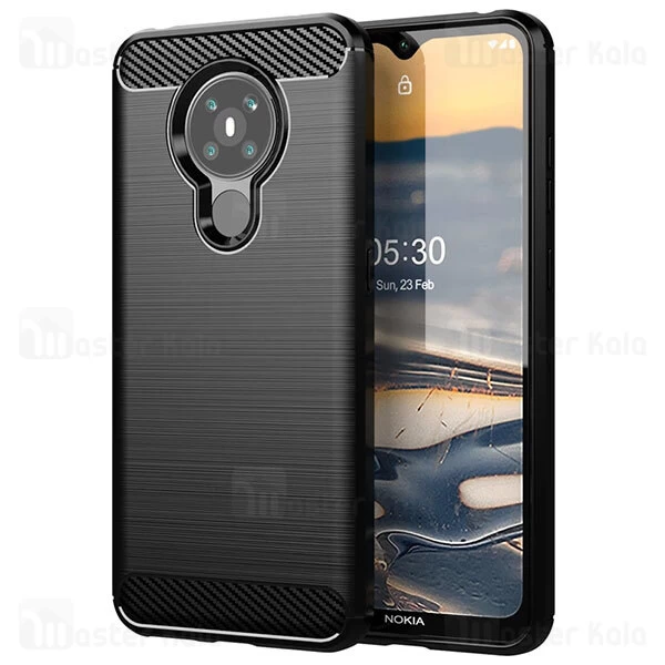 قاب محافظ ژله ای Nokia 5.3 Fiber Carbon Rugged Armor Case