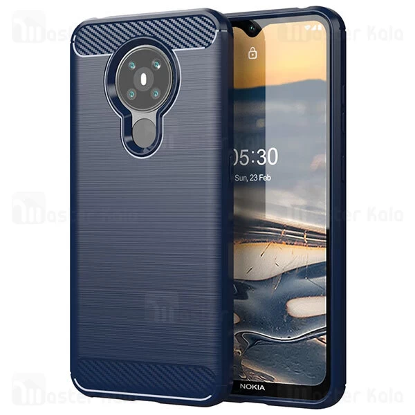 قاب محافظ ژله ای Nokia 5.3 Fiber Carbon Rugged Armor Case