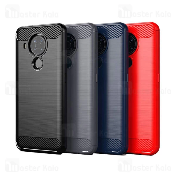 قاب محافظ ژله ای Nokia 5.4 Fiber Carbon Rugged Armor Case