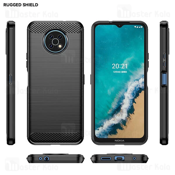 قاب محافظ ژله ای Nokia G50 Fiber Carbon Rugged Armor Case