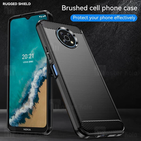قاب محافظ ژله ای Nokia G50 Fiber Carbon Rugged Armor Case