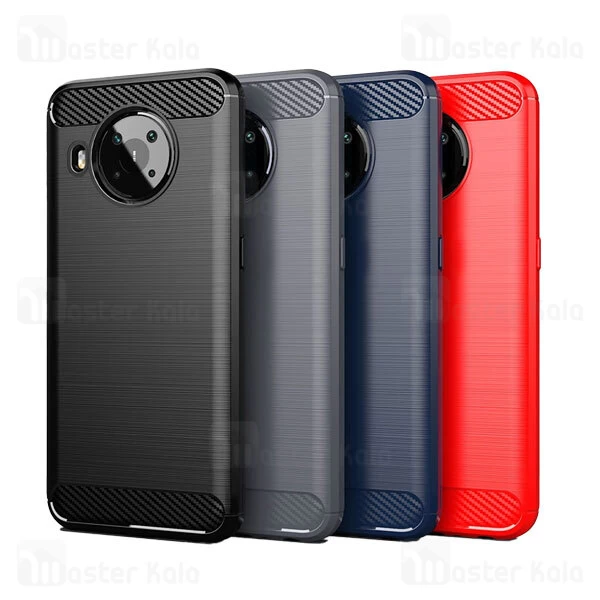 قاب محافظ ژله ای Nokia X10 / X20 Fiber Carbon Rugged Armor Case