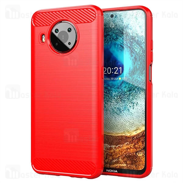 قاب محافظ ژله ای Nokia X10 / X20 Fiber Carbon Rugged Armor Case