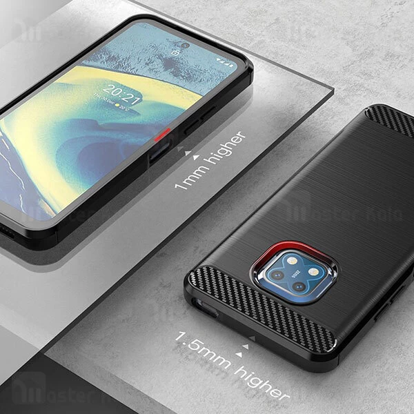 قاب محافظ ژله ای Nokia XR20 Fiber Carbon Rugged Armor Case