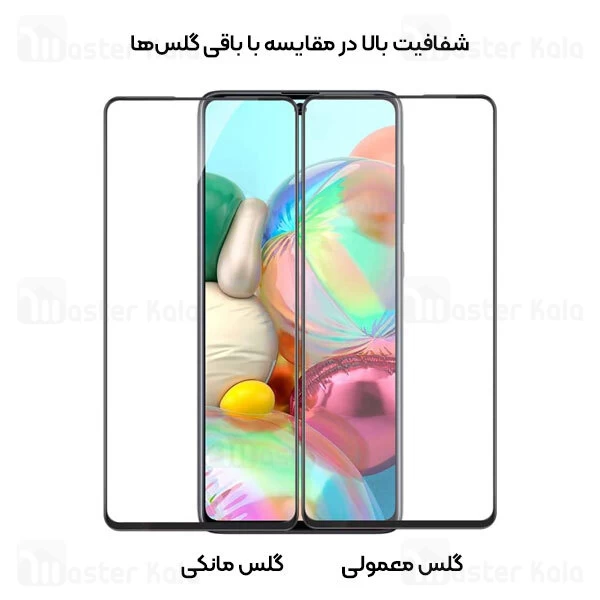 گلس تمام صفحه تمام چسب مانکی Samsung Galaxy A71 / A72 / S10 Lite / Note 10 Lite Monkey Glass
