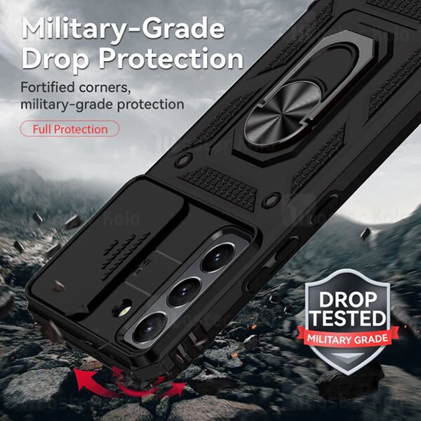 قاب ضد ضربه انگشتی Samsung Galaxy S22 SHUNIJA Armor Case