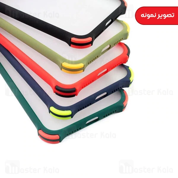 قاب مات ضد ضربه اینفینیکس Infinix Hot 10T Shockproof Hybrid Matte Back Case