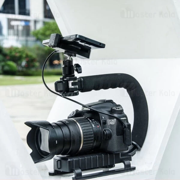 گیمبال و استبلایزر دوربین Video-making U/C Shape Handheld Stabilizer Kits AY-49U فلش و میکروفون دار