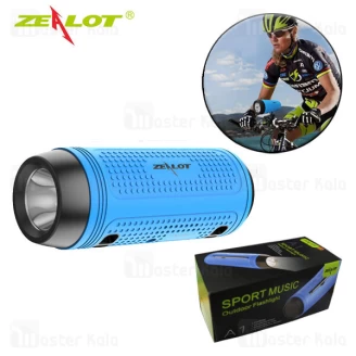 اسپیکر بلوتوث زیلوت Zealot A1 Sport Music Outdoor Speaker توان 5 وات رم و فلش خور دارای چراغ قوه