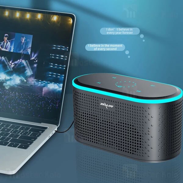 اسپیکر بلوتوث زیلوت Zealot Z2 Touch Panel TWS Wireless Speaker توان 3 وات رم و فلش خور