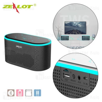 اسپیکر بلوتوث زیلوت Zealot Z2 Touch Panel TWS Wireless Speaker توان 3 وات رم و فلش خور