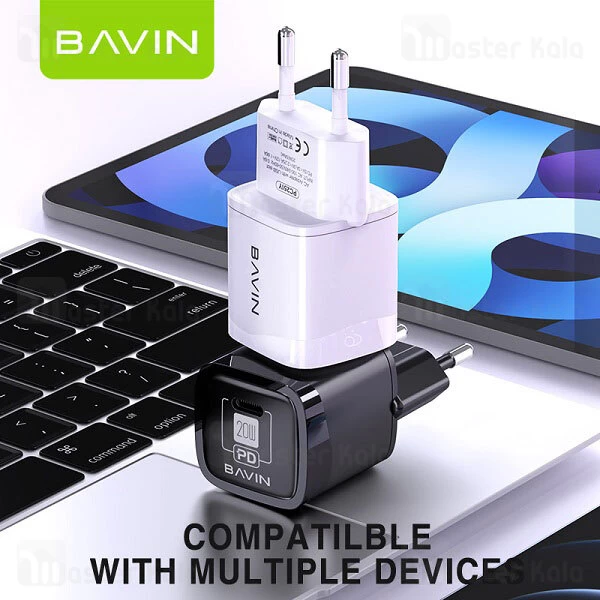 شارژر دیواری Bavin PC251Y PD 20W Fast Charger EU
