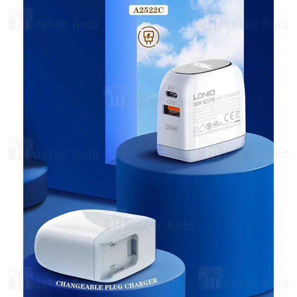 Buy-Price-LDNIO-A2522C-Fast-Wall-Charger-30W-PD-QC3-MirrorLED-08