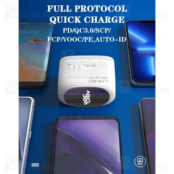 Buy-Price-LDNIO-A2522C-Fast-Wall-Charger-30W-PD-QC3-MirrorLED-11