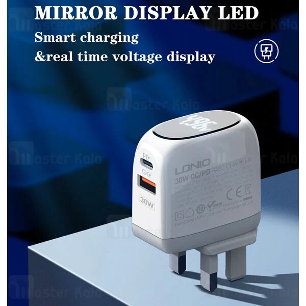 Buy-Price-LDNIO-A2522C-Fast-Wall-Charger-30W-PD-QC3-MirrorLED-01