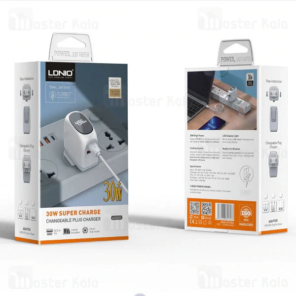 Buy-Price-LDNIO-A2522C-Fast-Wall-Charger-30W-PD-QC3-MirrorLED-13