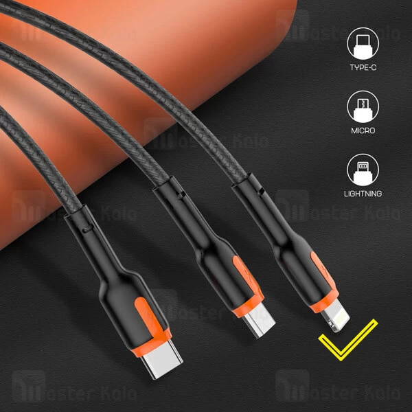کابل لایتنینگ الدینیو LDNIO LS531 Lightning Data Charging Cable طول 1 متر و شدت جریان 2.4 آمپر