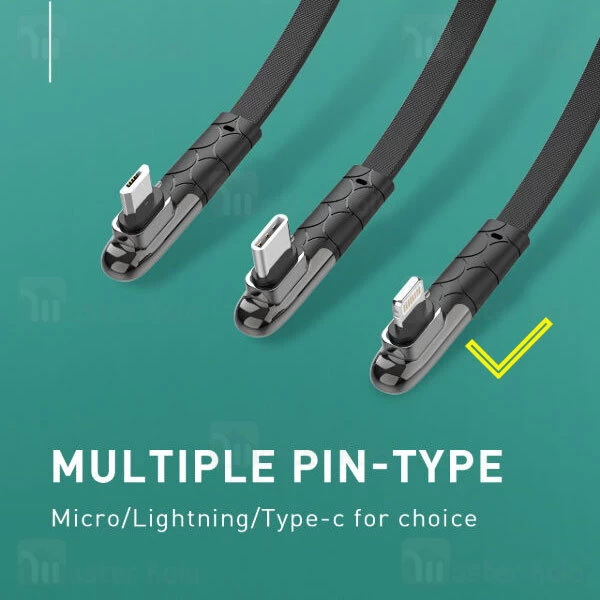 کابل لایتنینگ الدینیو LDNIO LS581 Lightning Fast Charging Data Cable طول 1 متر و شدت جریان 2.4 آمپر
