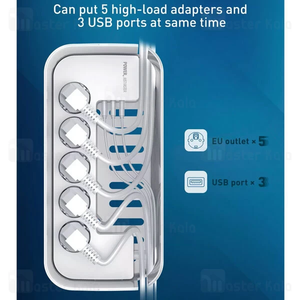 چند راهی برق الدینیو LDNIO SN5309 Defender دارای 3 پورت