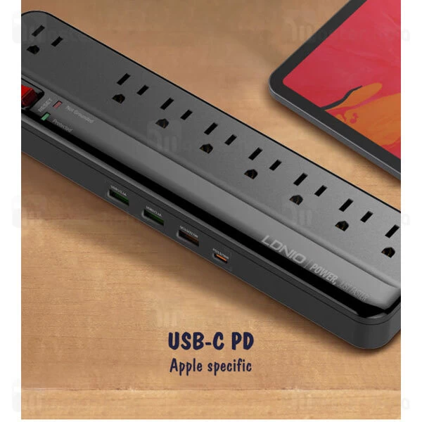 LDNIO-SU8440-US-Power-Strip-High-Power-34.5W-3USB-A-1USB-C-8US-Outlets07