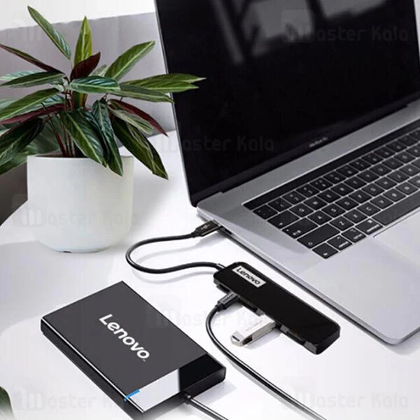 هاب و رم ریدر 5 پورت لنوو Lenovo EH05 5 in 1 USB-C HUB HDMI 4K 