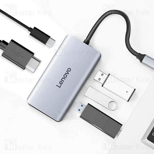 هاب 5 پورت لنوو Lenovo LX0805G New Multifunctional Type C Hub