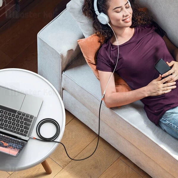 کابل افزایش طول صدا AUX مک دودو Mcdodo CA-0800 3.5mm AUX Jack to 3.5mm AUX Port Cable طول 1.2 متر