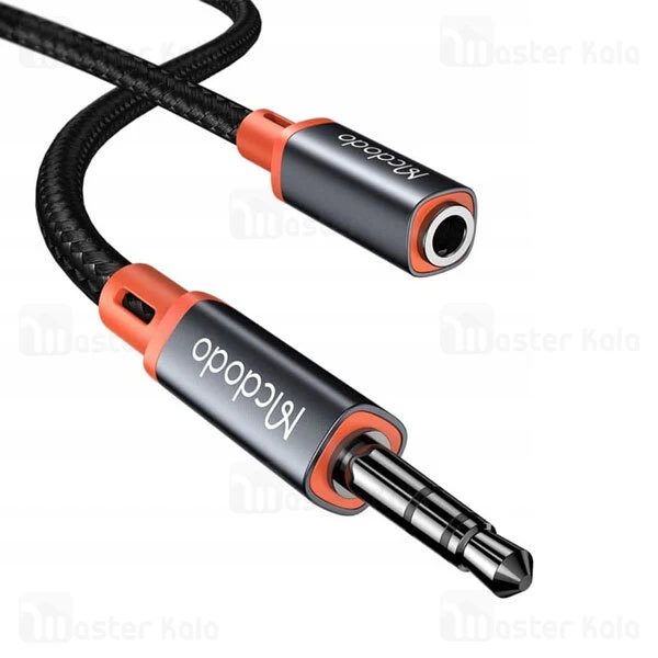 کابل افزایش طول صدا AUX مک دودو Mcdodo CA-0800 3.5mm AUX Jack to 3.5mm AUX Port Cable طول 1.2 متر