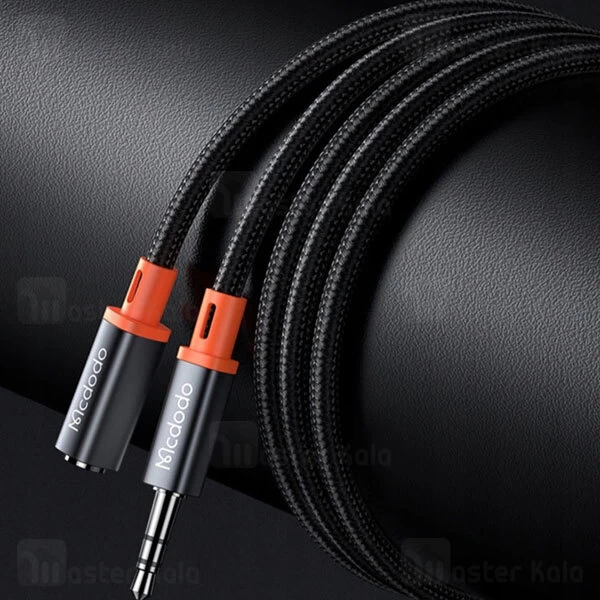 کابل افزایش طول صدا AUX مک دودو Mcdodo CA-0800 3.5mm AUX Jack to 3.5mm AUX Port Cable طول 1.2 متر
