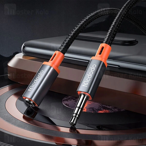 کابل افزایش طول صدا AUX مک دودو Mcdodo CA-0800 3.5mm AUX Jack to 3.5mm AUX Port Cable طول 1.2 متر