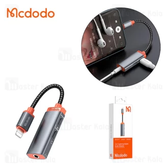 تبدیل لایتنینگ اتصال همزمان هندزفری و شارژر مک دودو Mcdodo CA-0950 Lightning to Aux توان 60 وات