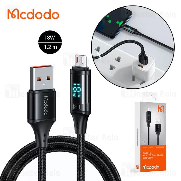 کابل Mcdodo CA-1070 Digital HD Micro USB Quick Charge Data cable 18W 1.2m