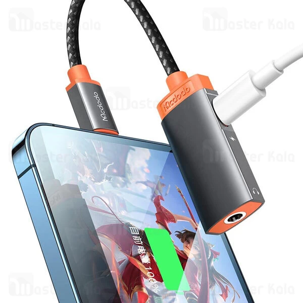 کابل تبدیل لایتنینگ اتصال همزمان مک دودو Mcdodo CA-6710 Lightning to Lightning and DC3.5mm Audio