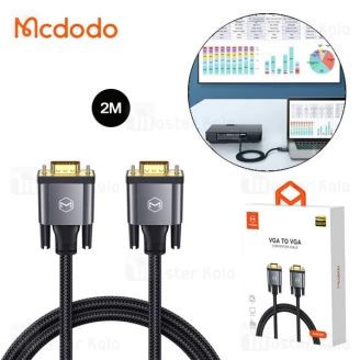 کابل VGA مک دودو ‌Mcdodo CA-7780 VGA to VGA Convertor Cable HD 2M طول 2 متر